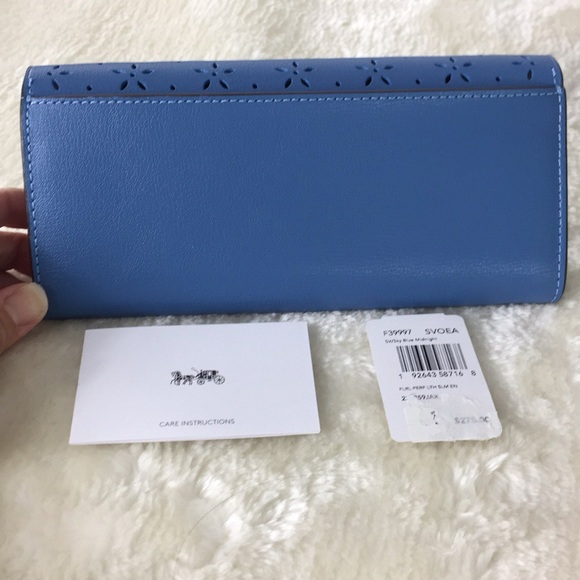 Coach Laser Cut Wallet - Picture 2 of 4